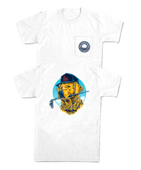 Thumbnail for Old Row Good Boys Club Golf USA Pocket SS Tee - White