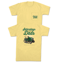 Thumbnail for Saturdays Are For The Dads Riding Mower Pocket Tee - Yellow