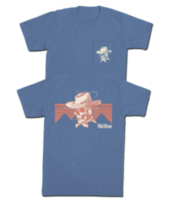 The Cowboy Skull SS Tee - Blue Jean