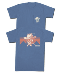 Thumbnail for The Cowboy Skull SS Tee - Blue Jean