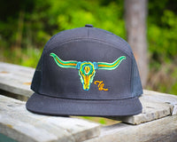 Thumbnail for Tailored South Neon Skull Cap - Black