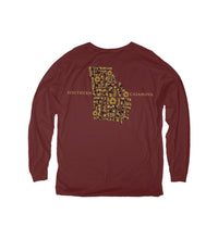 Thumbnail for Camo Shells LS Tee - Brick