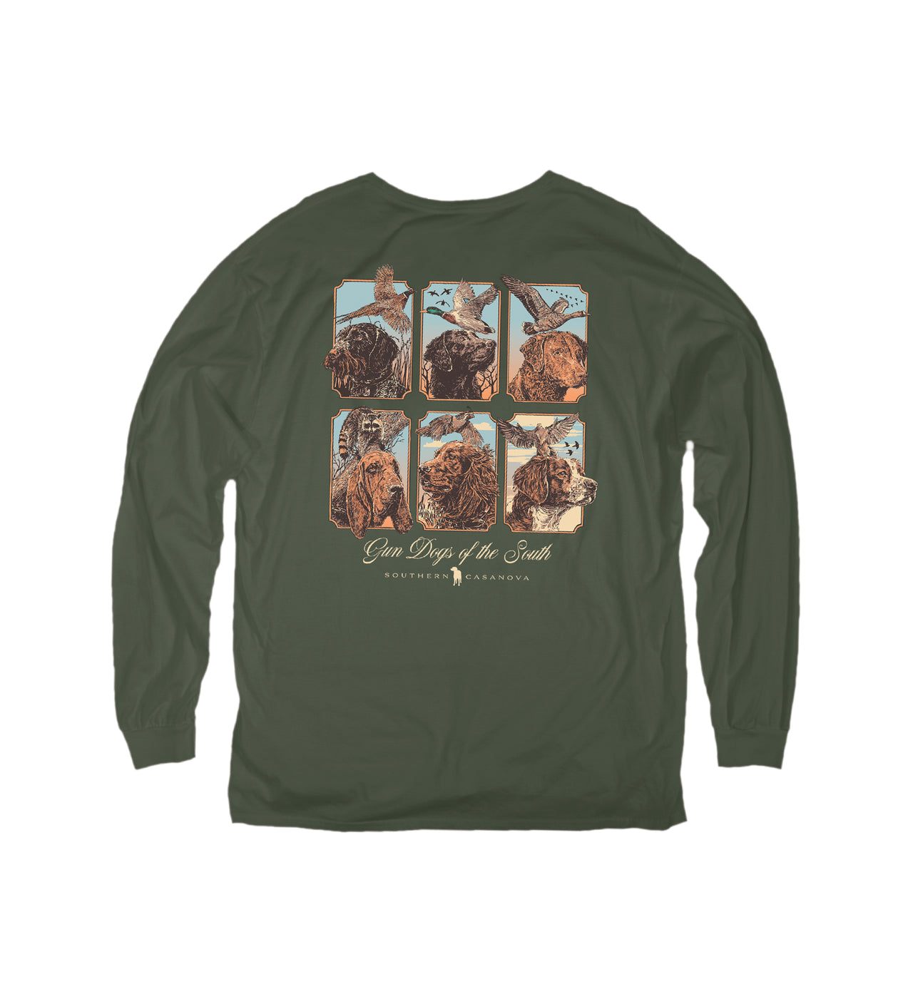 Gun Dogs LS Tee - Forest Green
