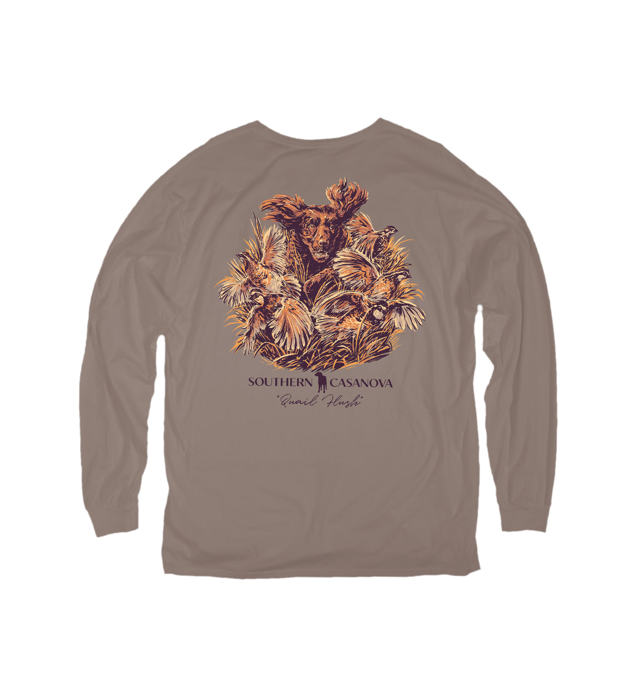 Quail Flush LS Tee - Light Brown