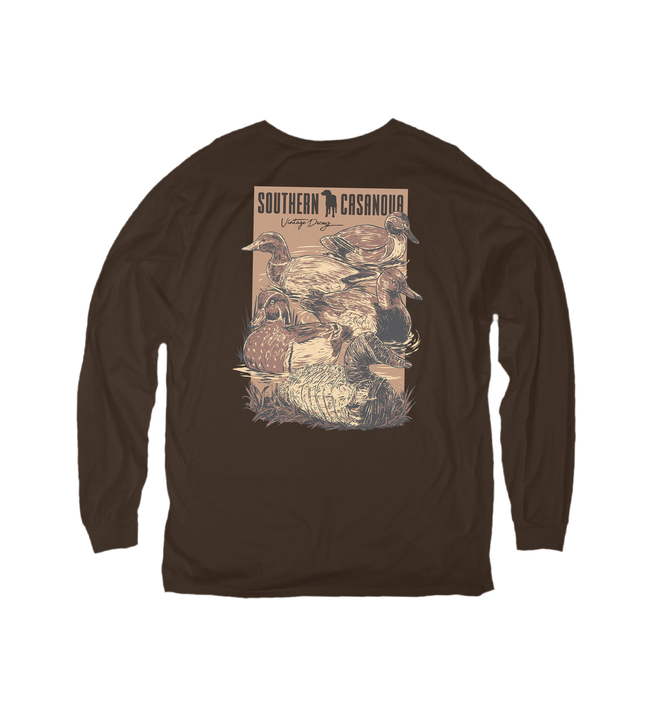 Vintage Decoys LS Tee - Dark Brown