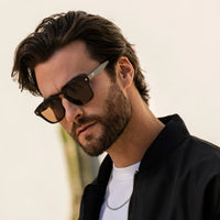 Thumbnail for Dash Polarized Sunglasses - Black / Brown Lens
