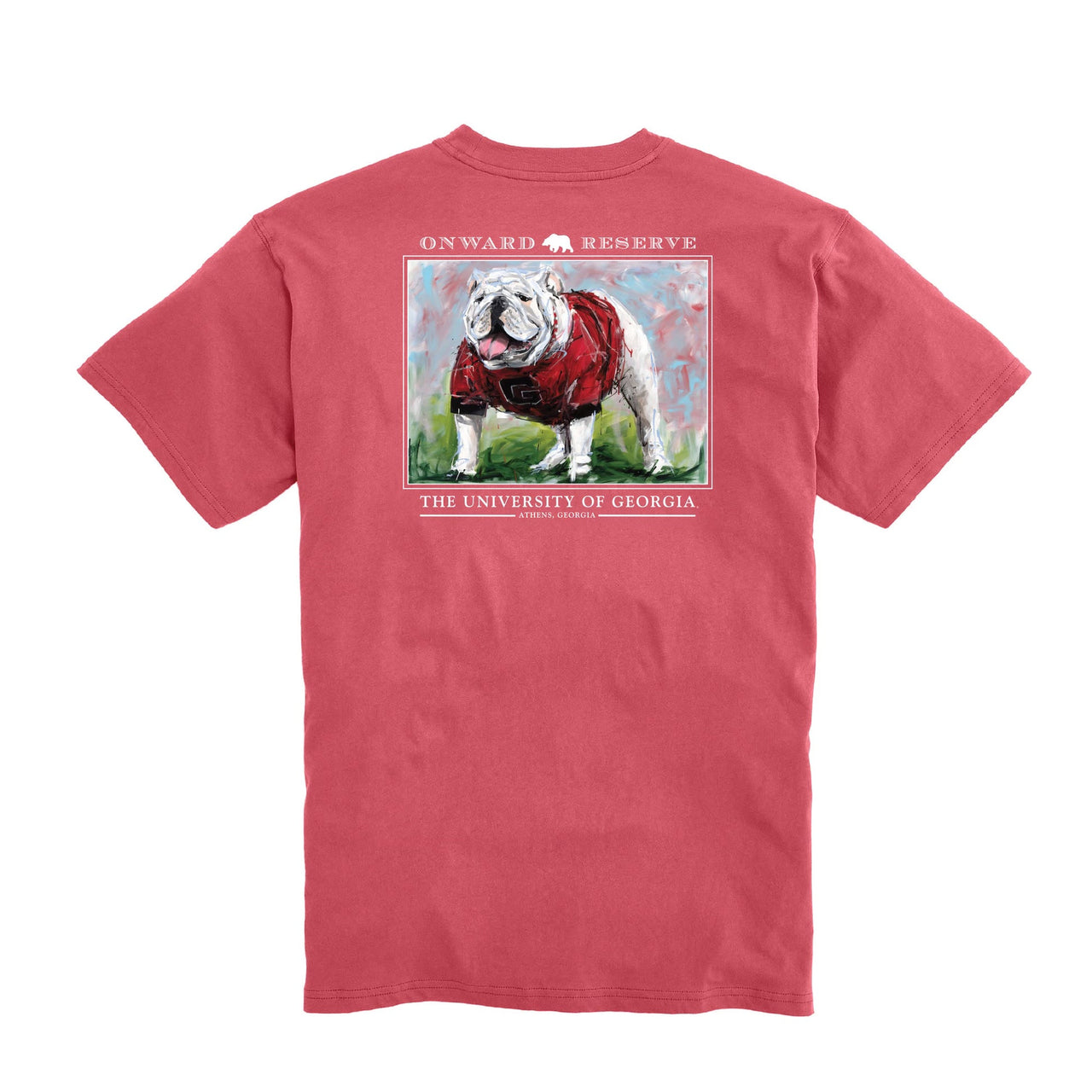 Patrick Lewis UGA SS Tee - Washed Red