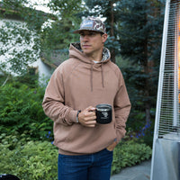 Thumbnail for Burlebo Fleece Hoodie - Heather Brown