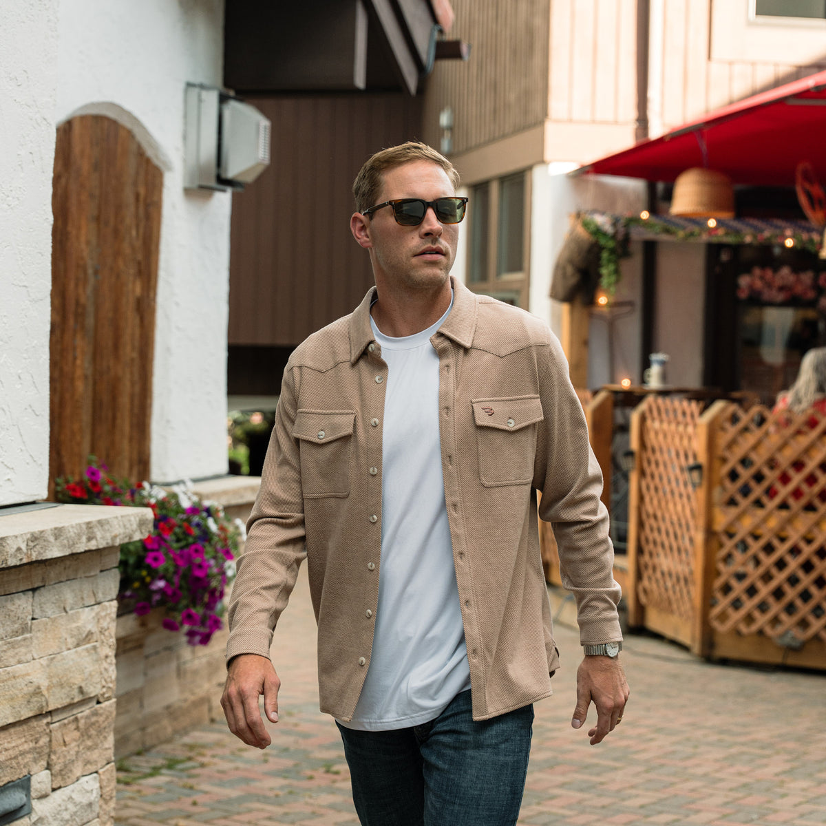 Austin LS Flannel - Khaki