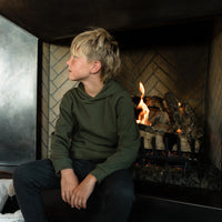 Thumbnail for Youth - Thermal Hoodie - Mallard Green