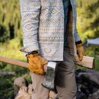 Thumbnail for Vintage Heavyweight Flannel - Whitetail Aztec - Cream