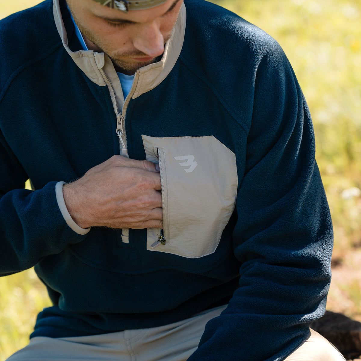Blue Microfleece Micro Fleece - Dark Blue