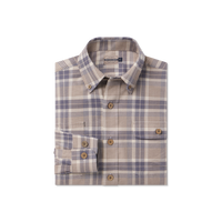 Thumbnail for Randolph Plaid Flannel - Oatmeal & Blue