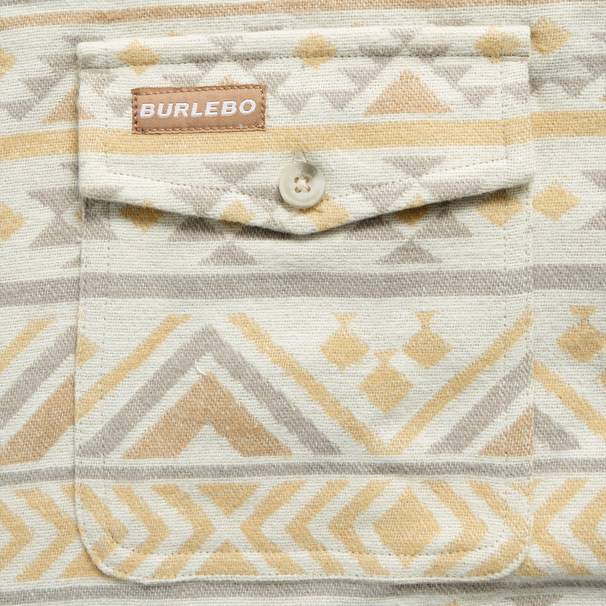 Vintage Heavyweight Flannel - Whitetail Aztec - Cream