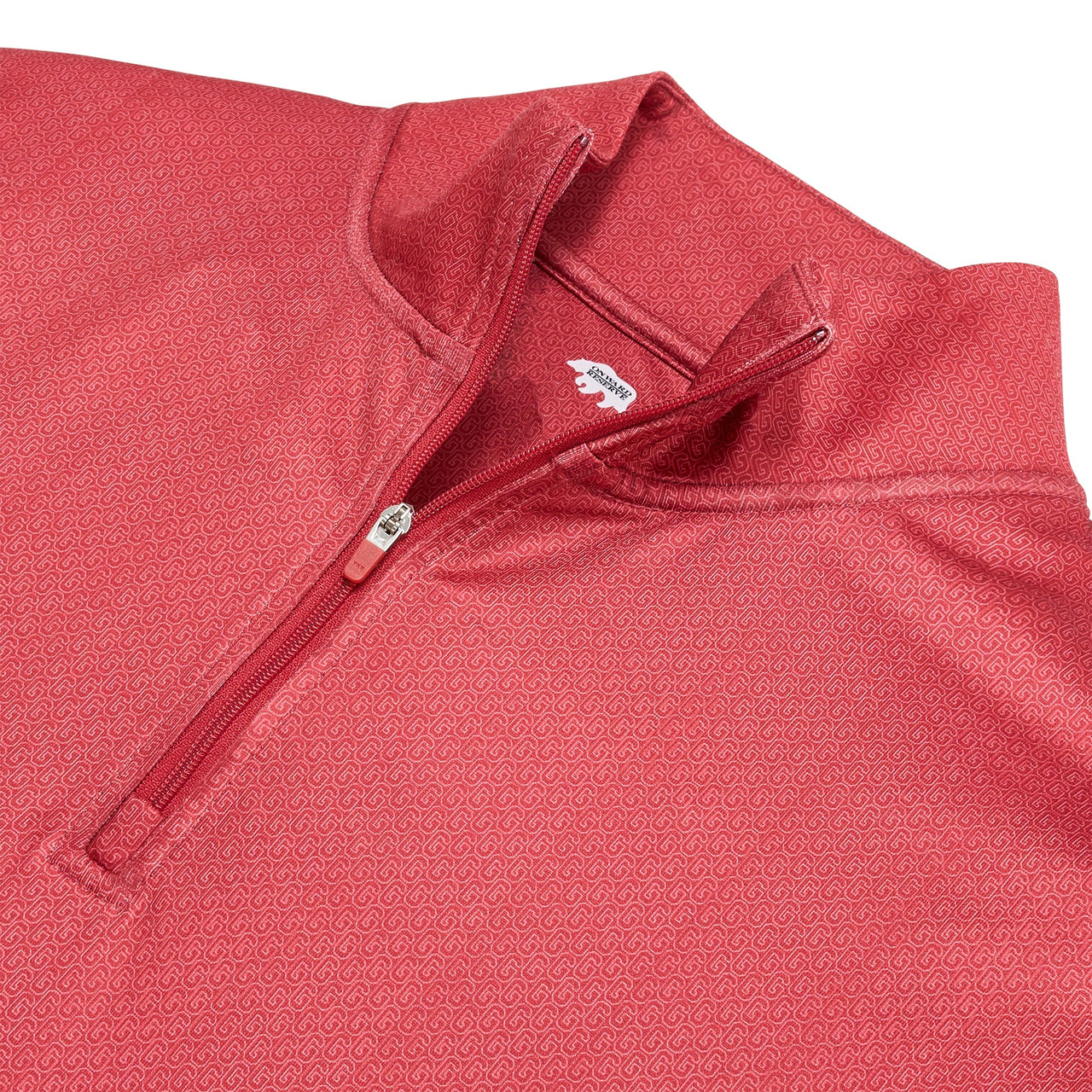 Onward Reserve Vintage G Printed Performance 1/4 Zip - Red