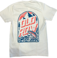 Thumbnail for Old Row Outdoors Trout Mountain SS Tee - Ivory