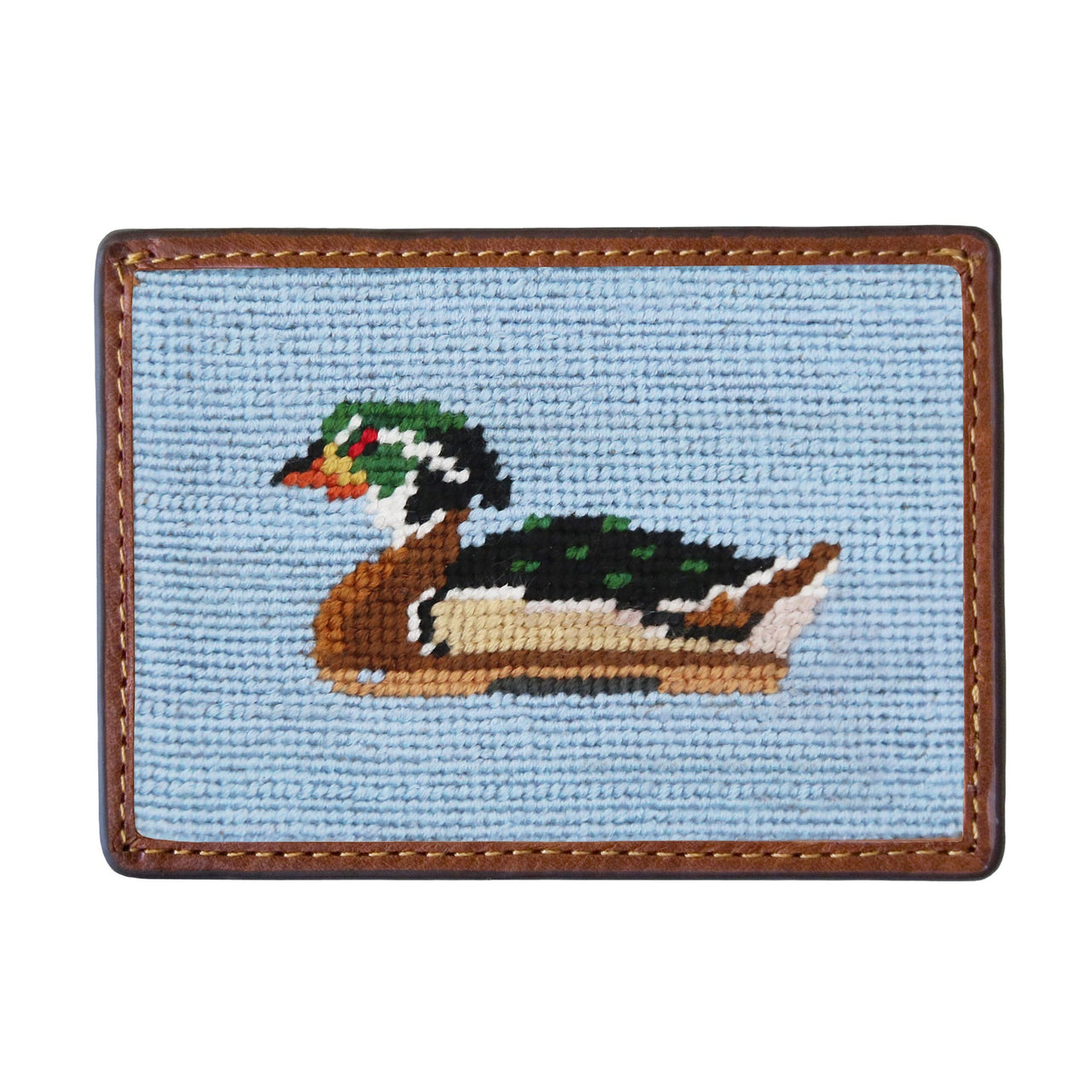 Wood Duck Card Wallet - Antique Blue