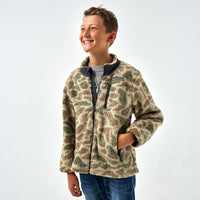 Thumbnail for Youth Sherpa - Full Zip Jacket - Alpine Camo