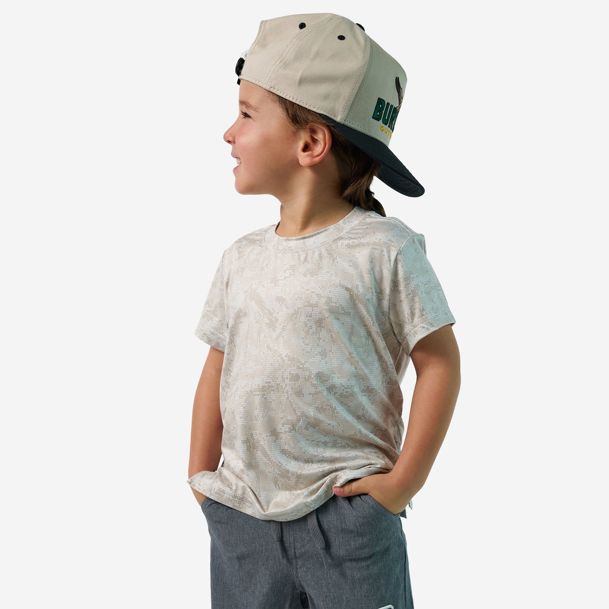 Youth - Go To Tee - Digi Camo Ivory