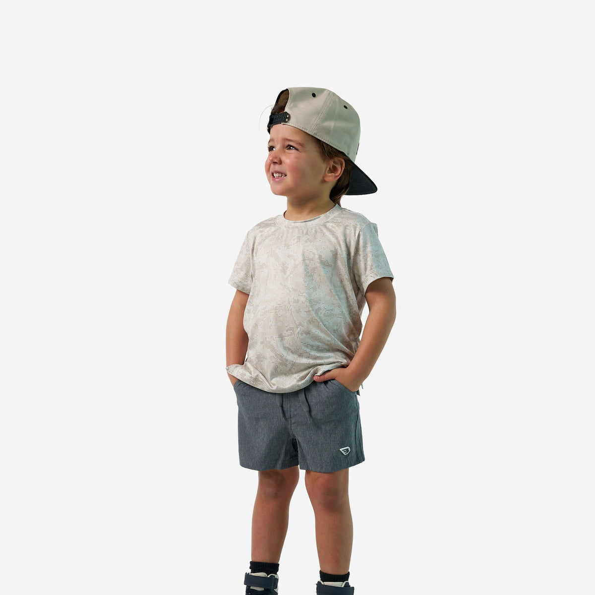 Youth - Go To Tee - Digi Camo Ivory