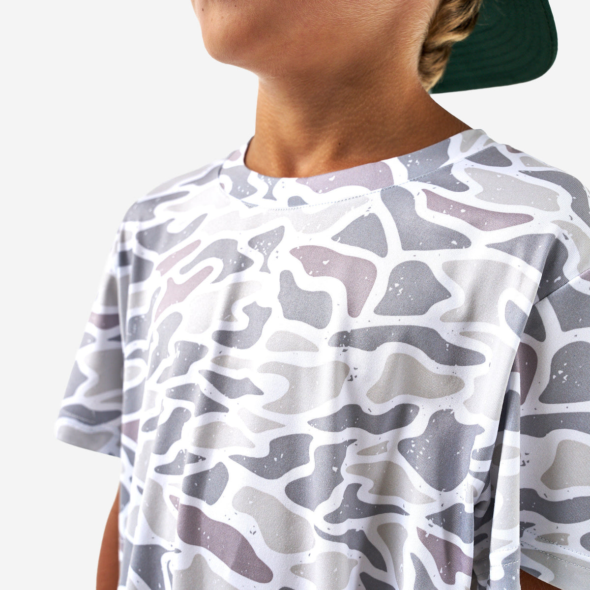 Youth - Go To Tee - White Camo