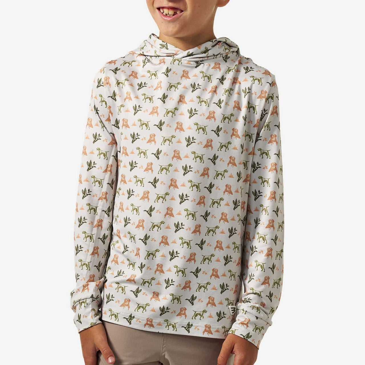 Youth Performance Hoodie - Mallard Duck Dog