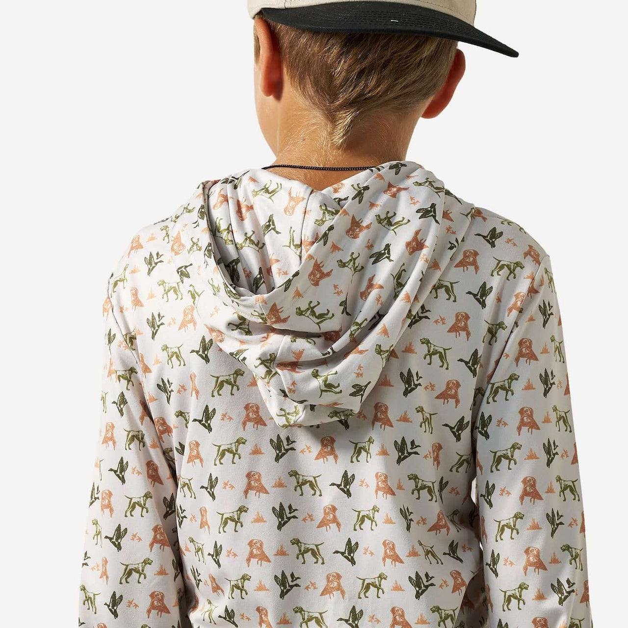 Youth Performance Hoodie - Mallard Duck Dog