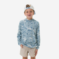 Thumbnail for Youth Performance Hoodie - Seaside Camo