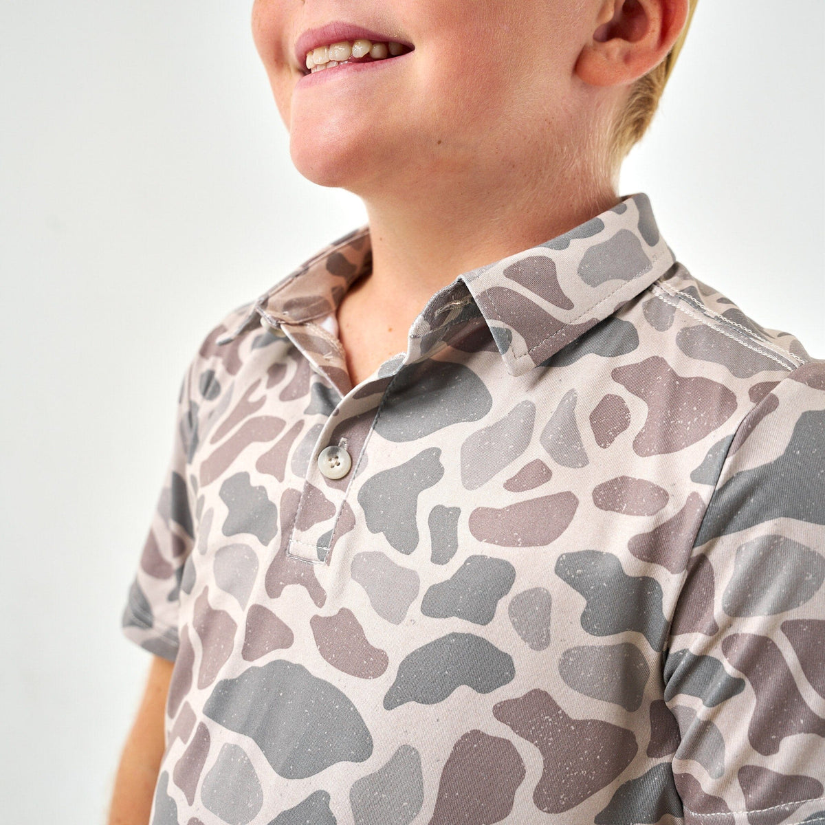 Youth Performance Polo - Classic Deer Camo
