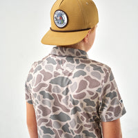 Thumbnail for Youth Performance Polo - Classic Deer Camo