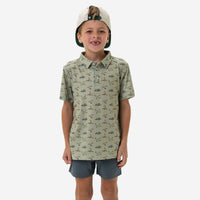 Thumbnail for Youth Performance Polo - Flying Ducks Green