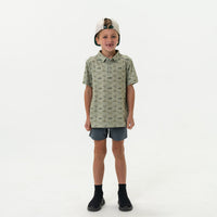 Thumbnail for Youth Performance Polo - Flying Ducks Green