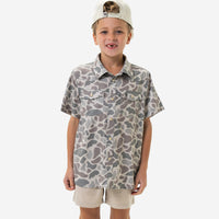 Thumbnail for Youth Performance Western Shirt - Classic Deer Camo