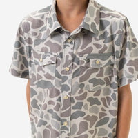 Thumbnail for Youth Performance Western Shirt - Classic Deer Camo