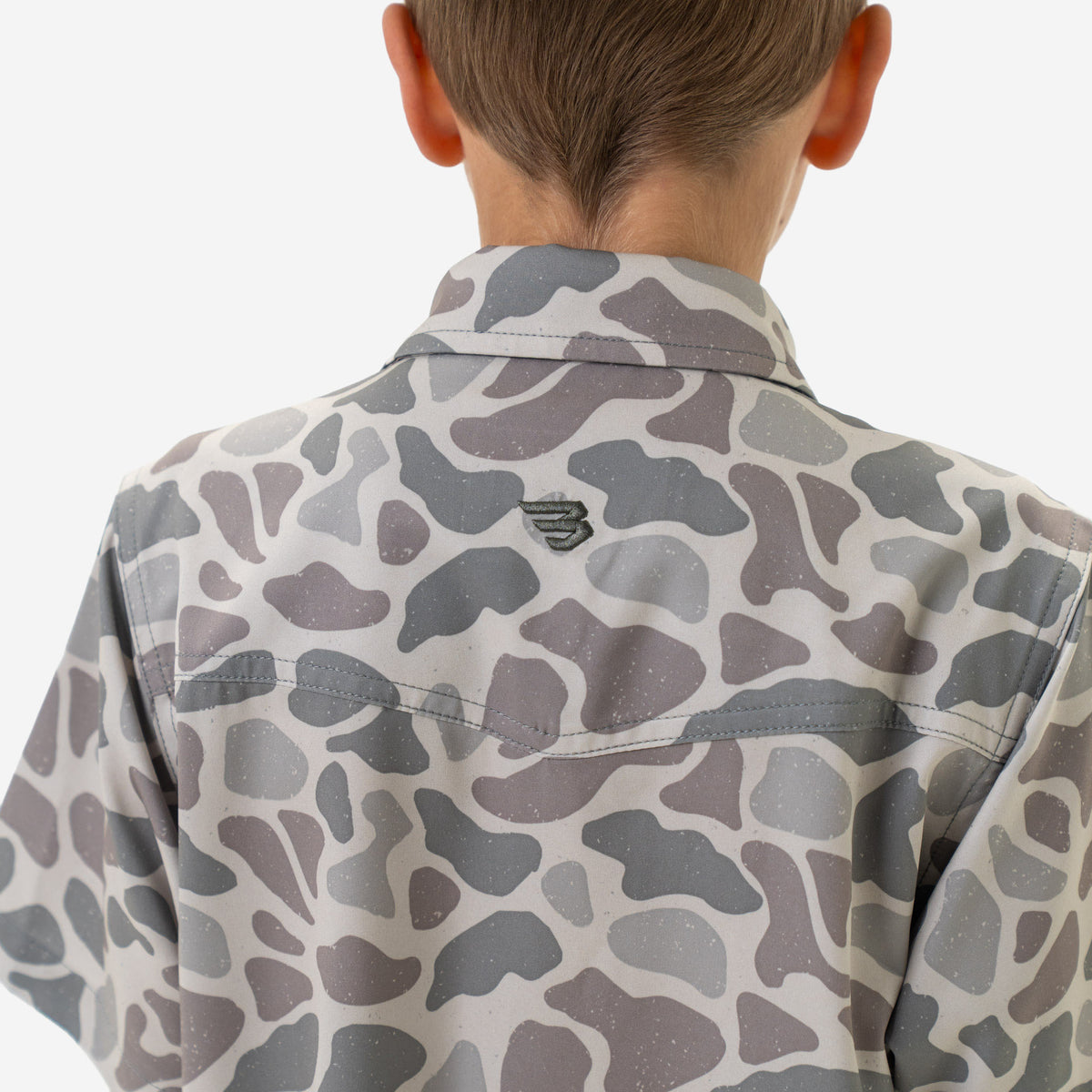 Youth Performance Western Shirt - Classic Deer Camo