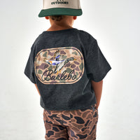 Thumbnail for Youth Ducks Flying In SS Tee - Heather Black