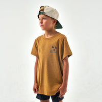 Thumbnail for Youth Duck Dog SS Tee - Light Brown