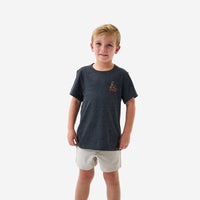 Thumbnail for Youth Duck Wild SS Tee - Heather Black