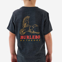 Thumbnail for Youth Duck Wild SS Tee - Heather Black