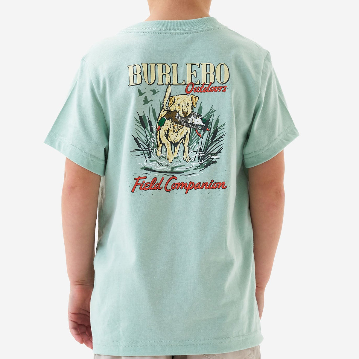 Youth Field Companion SS Tee - Heather Sage