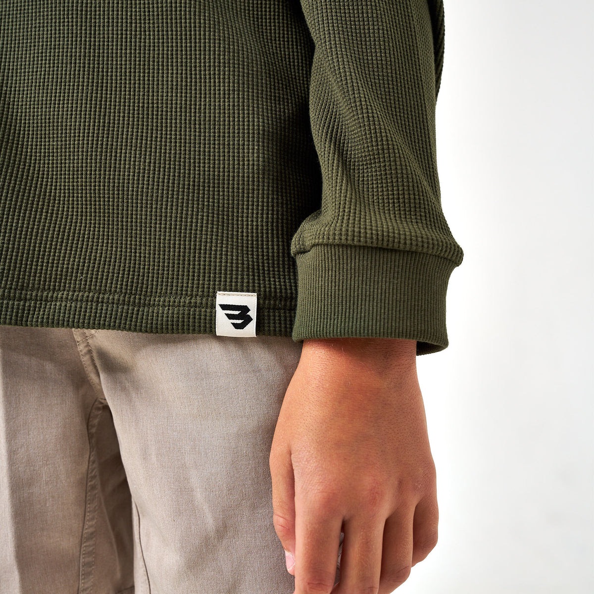 Youth - Thermal Hoodie - Mallard Green