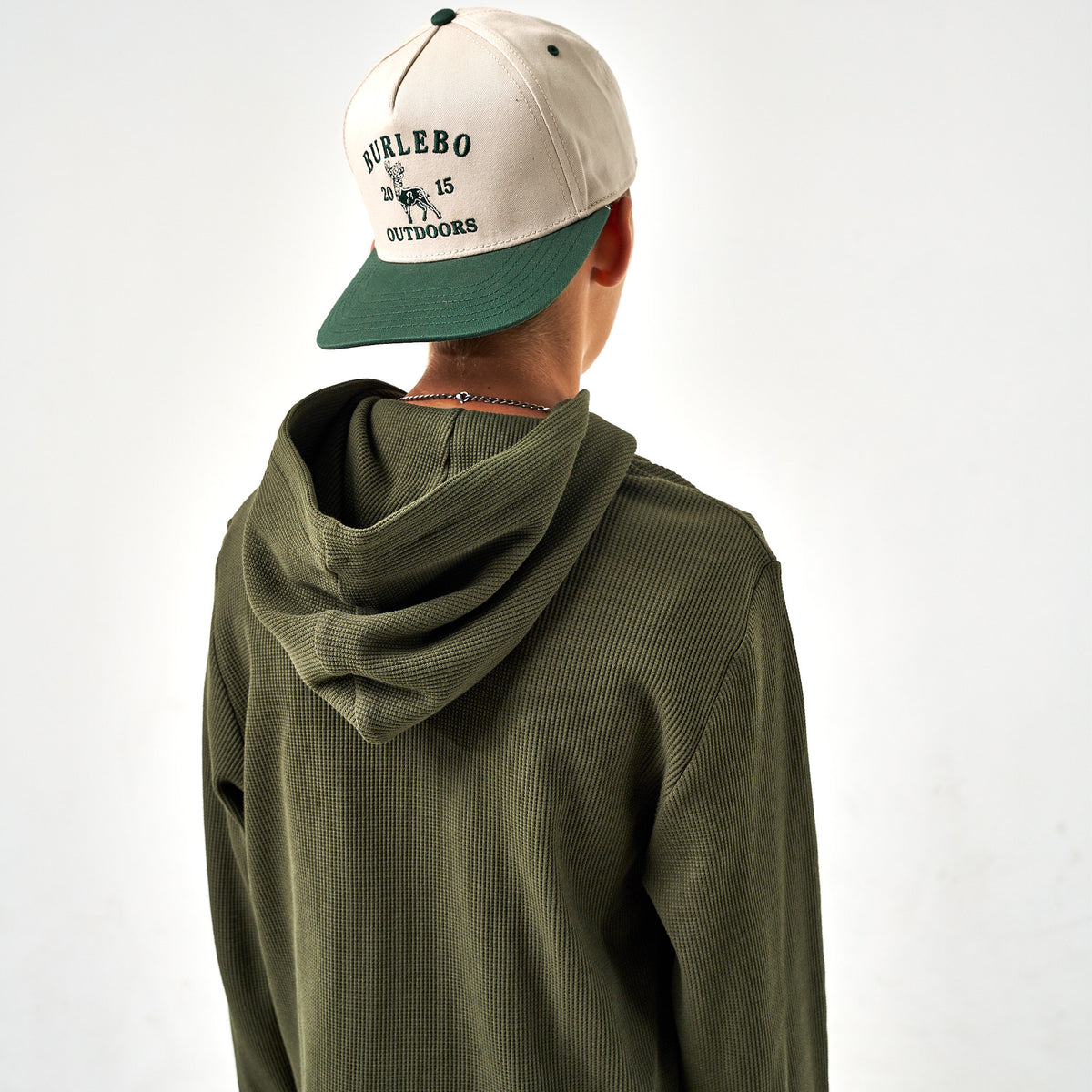 Youth - Thermal Hoodie - Mallard Green