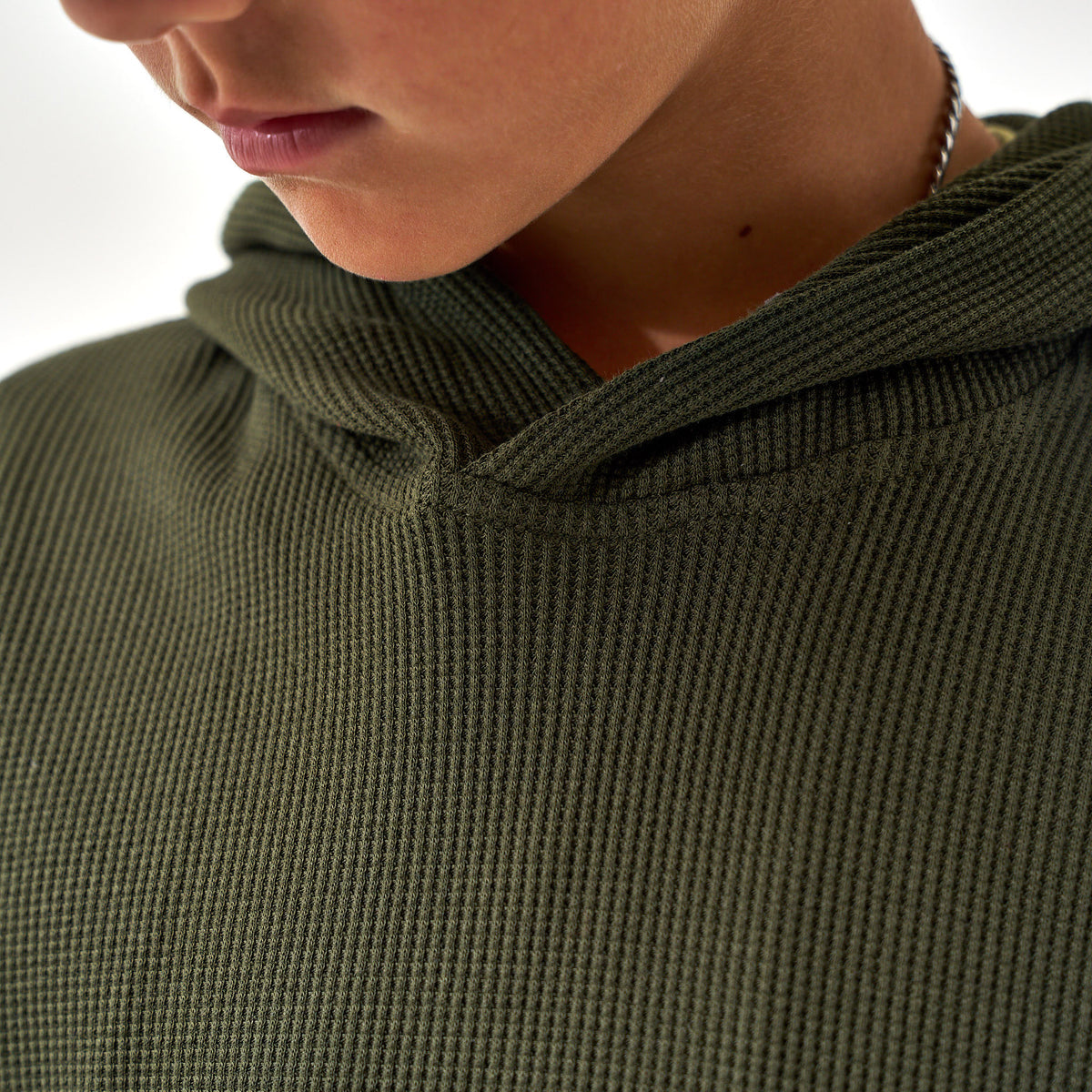 Youth - Thermal Hoodie - Mallard Green