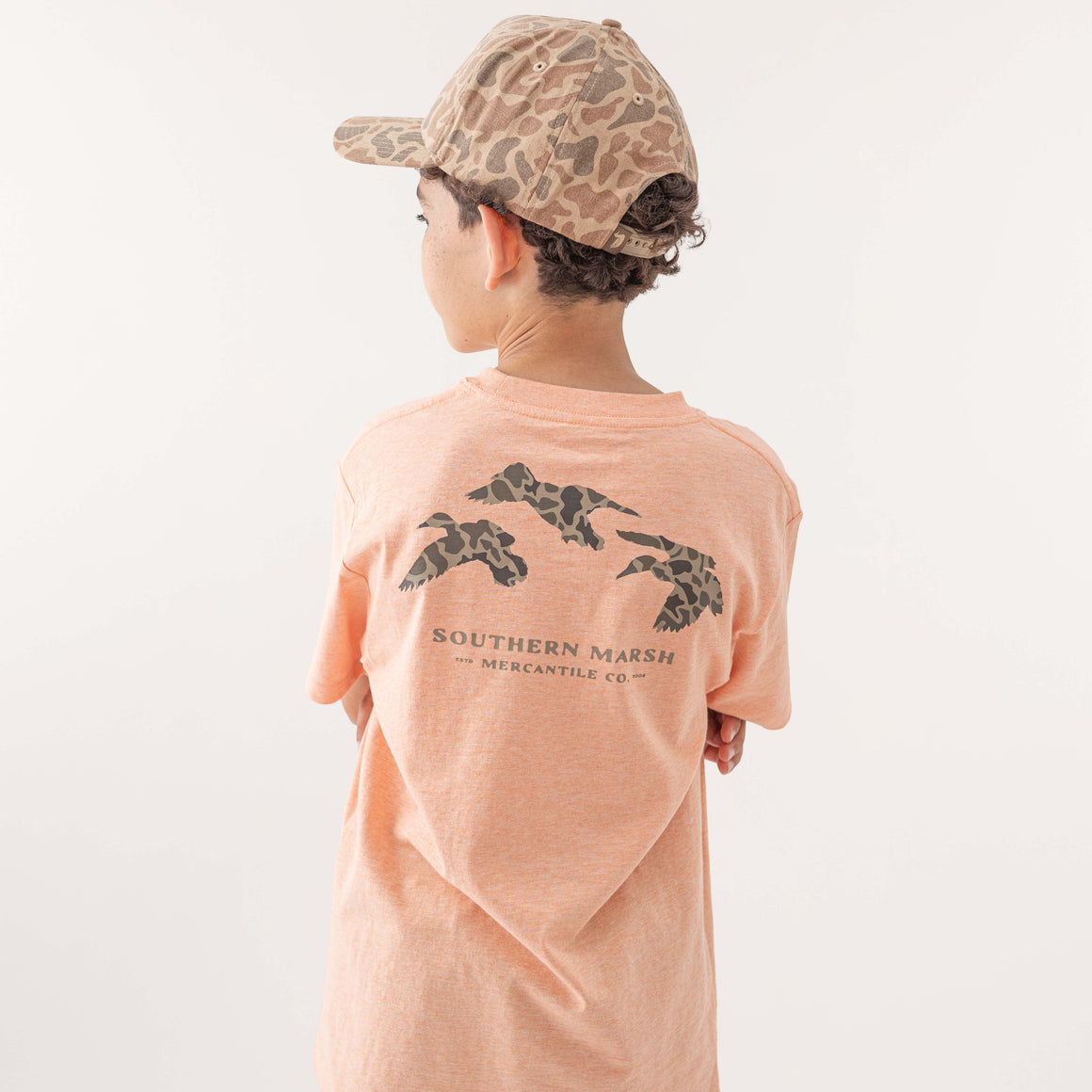 Youth - Southern Marsh Originals - Camo - Flying Ducks Tee