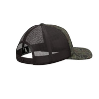 Thumbnail for Youth - Old School Camo Leather Patch Trucker Mesh Snapback Cap