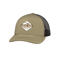 Thumbnail for Youth - Local Dog Old School Camo Patch Trucker Mesh Snapback Cap