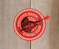 Thumbnail for Fishing Team Sticker - Red/White