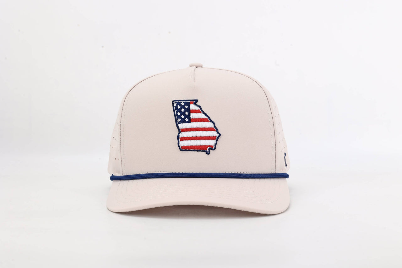 Georgia State Flag Rope Hat