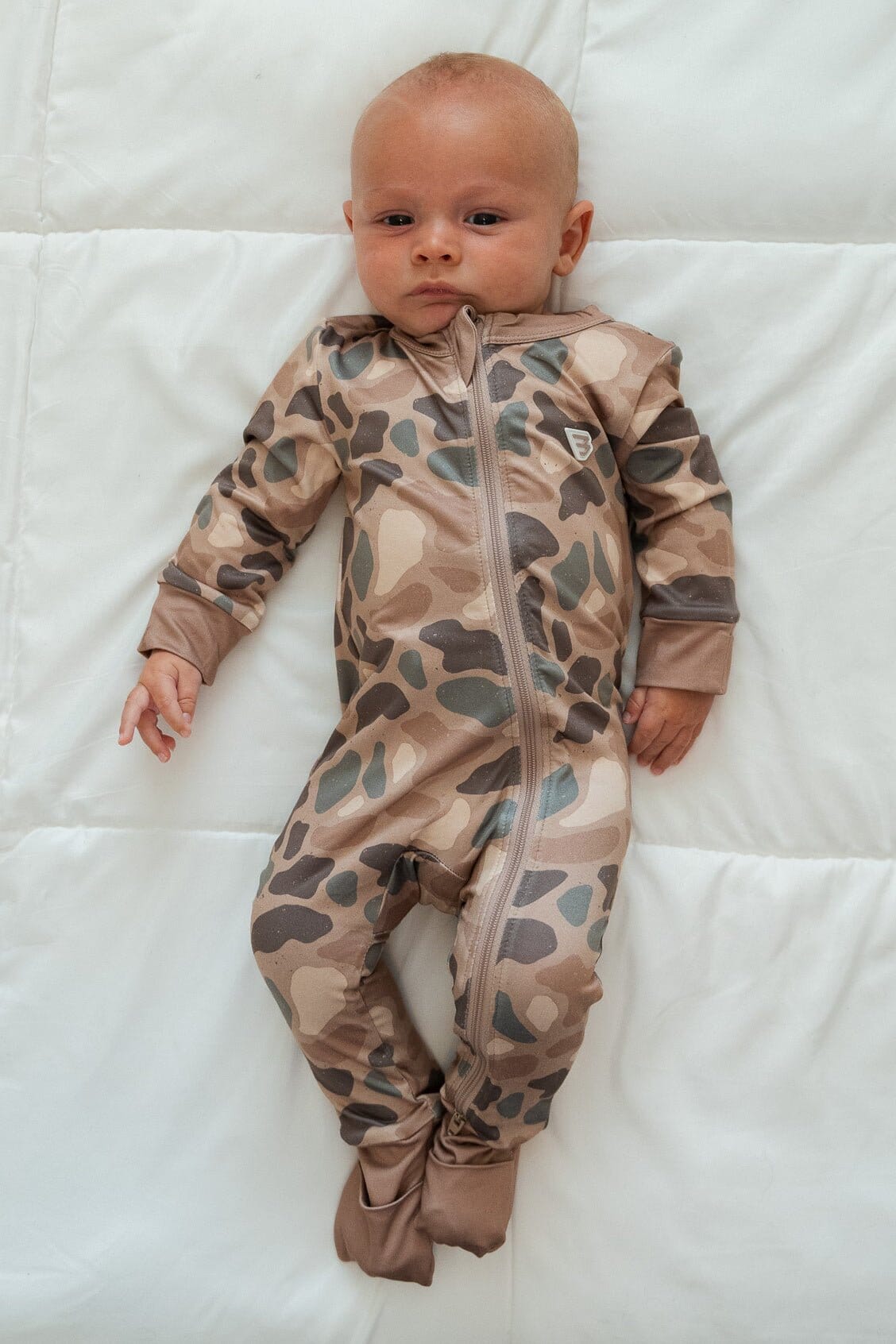 Pintail Camo Baby Zip Up Onesie