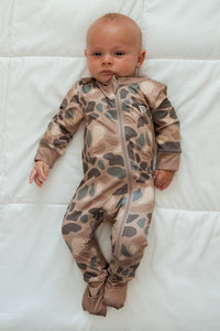 Thumbnail for Pintail Camo Baby Zip Up Onesie